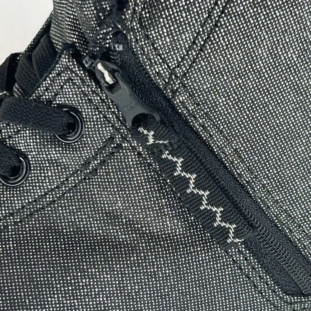 Converse Junior 661850F Gray Chuck Taylor All Star Lace Up Zip Size 6 Sneakers